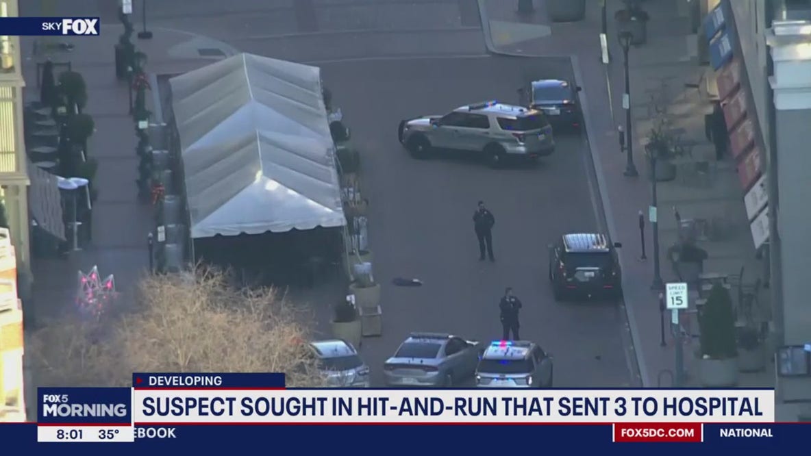 Driver flees after striking 3 people near Rockville courthouse